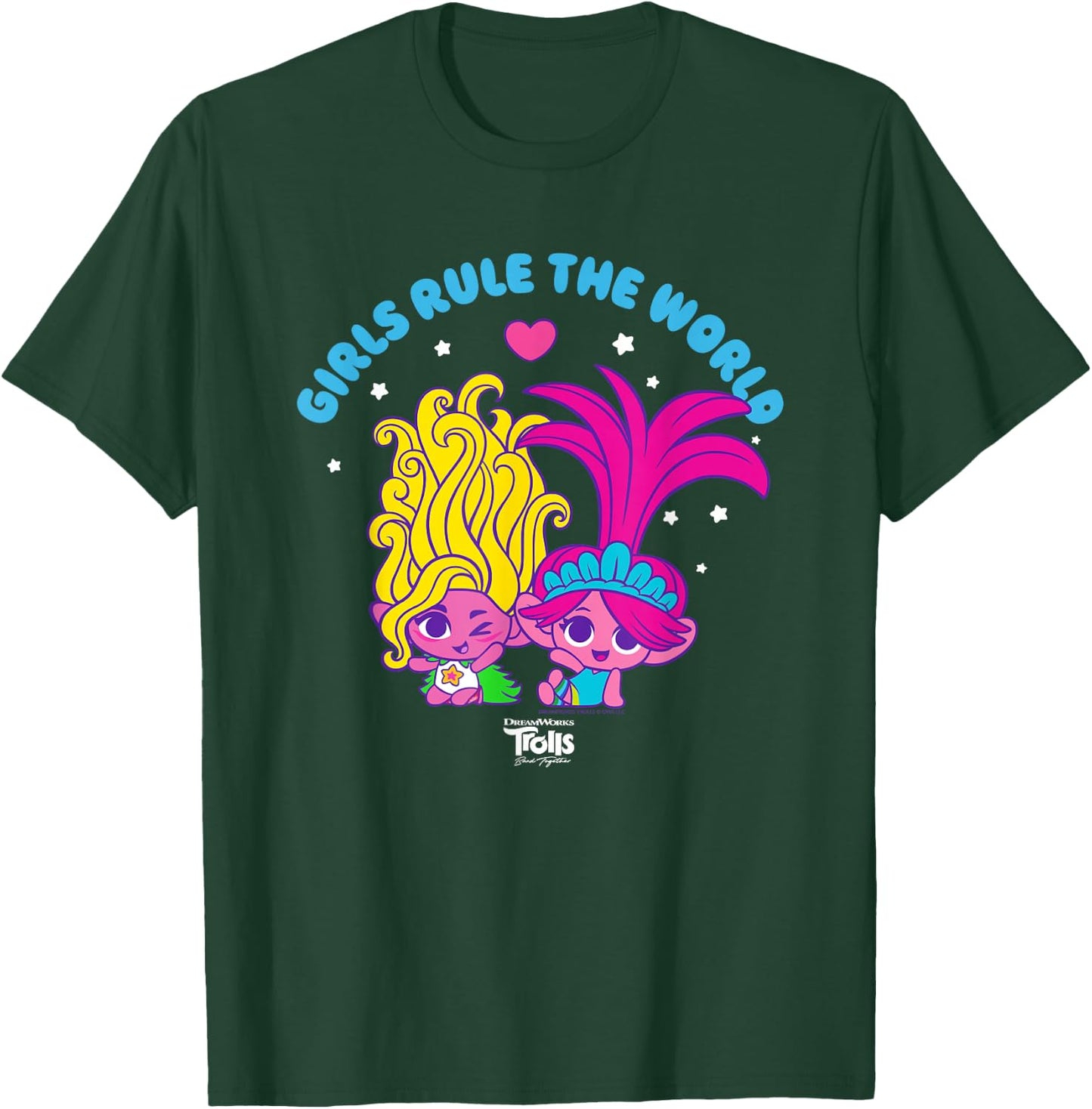 DreamWorks Trolls Band Together Girls Rule the World T-Shirt - T-Shirt | Forest
