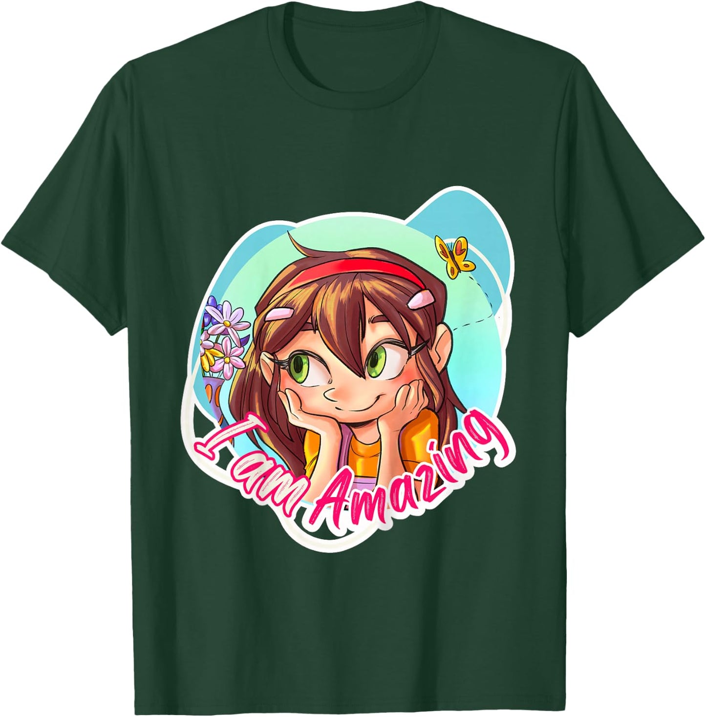 I'm an Amazing Girl. Empowering, Inspiring, Self-Confidence T-Shirt - T-Shirt | Forest