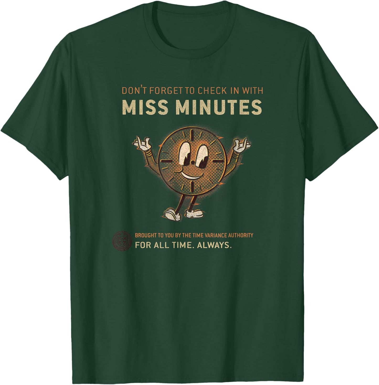 Marvel Loki Don't Forget to Check in with Miss Minutes Small T-Shirt - T-Shirt | Forest