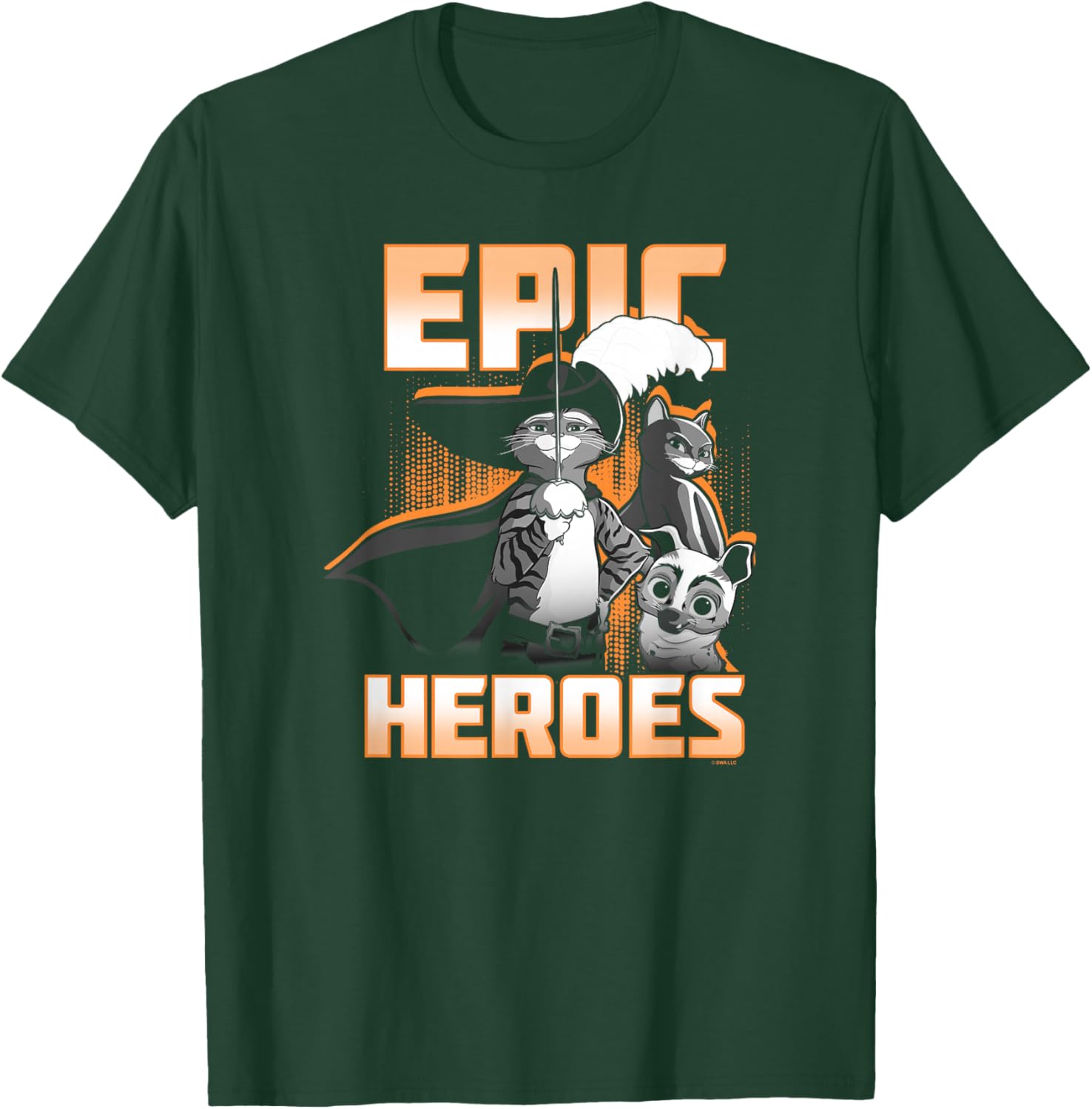 DreamWorks Puss In Boots: The Last Wish Epic Heroes Poster T-Shirt - T-Shirt | Forest