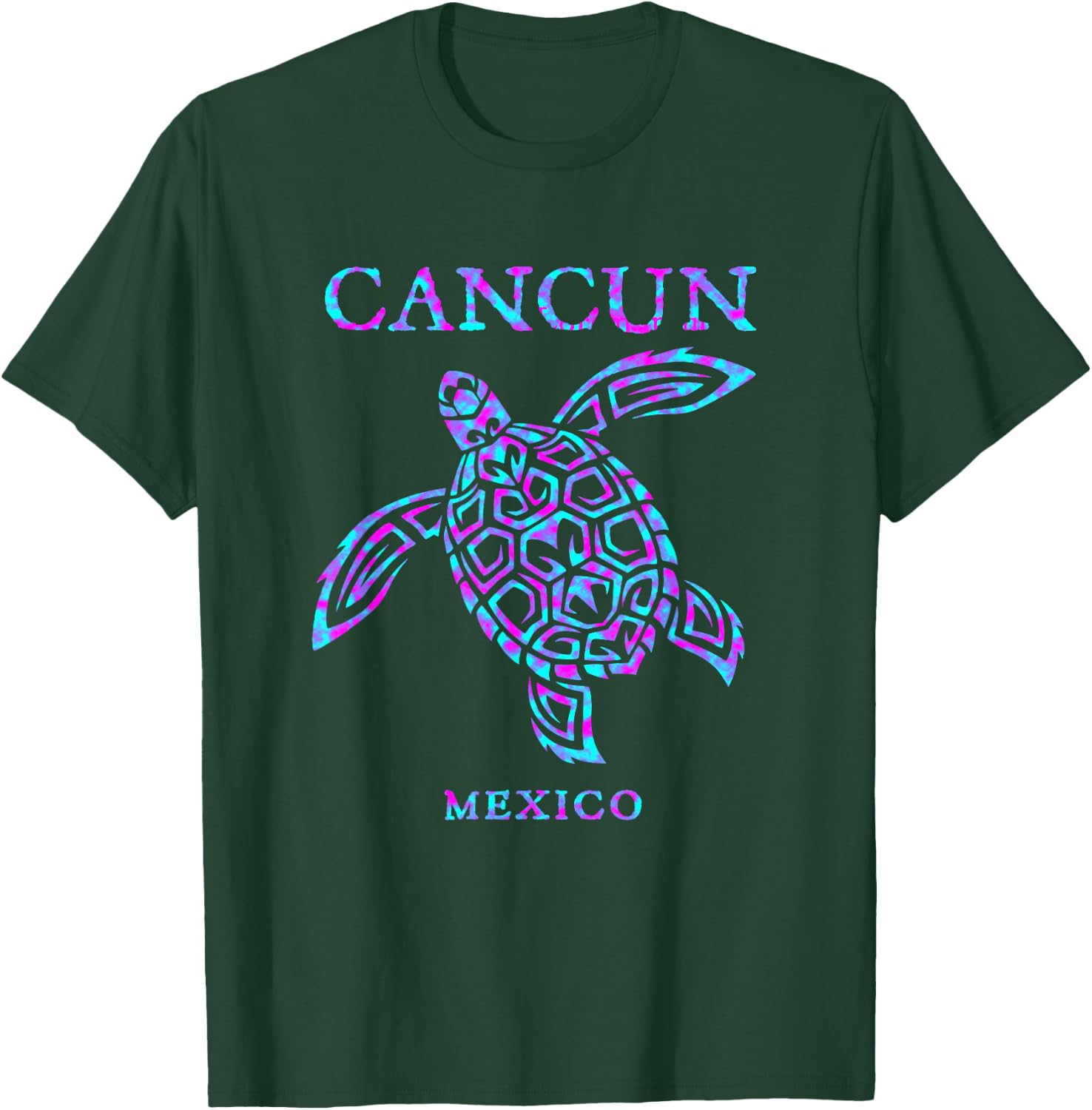 Cancun Mexico Sea Turtle Boys Girls Toddler Souvenir T-Shirt - T-Shirt | Forest