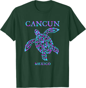 Cancun Mexico Sea Turtle Boys Girls Toddler Souvenir T-Shirt - T-Shirt | Forest