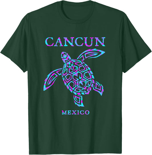 Cancun Mexico Sea Turtle Boys Girls Toddler Souvenir T-Shirt - T-Shirt | Forest
