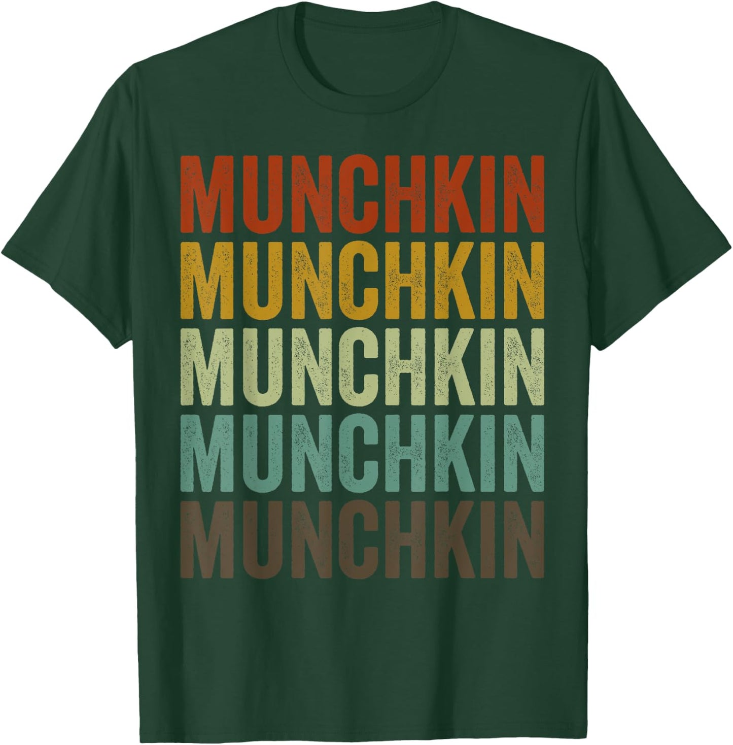 Munchkin Cat Retro T-Shirt - T-Shirt | Forest