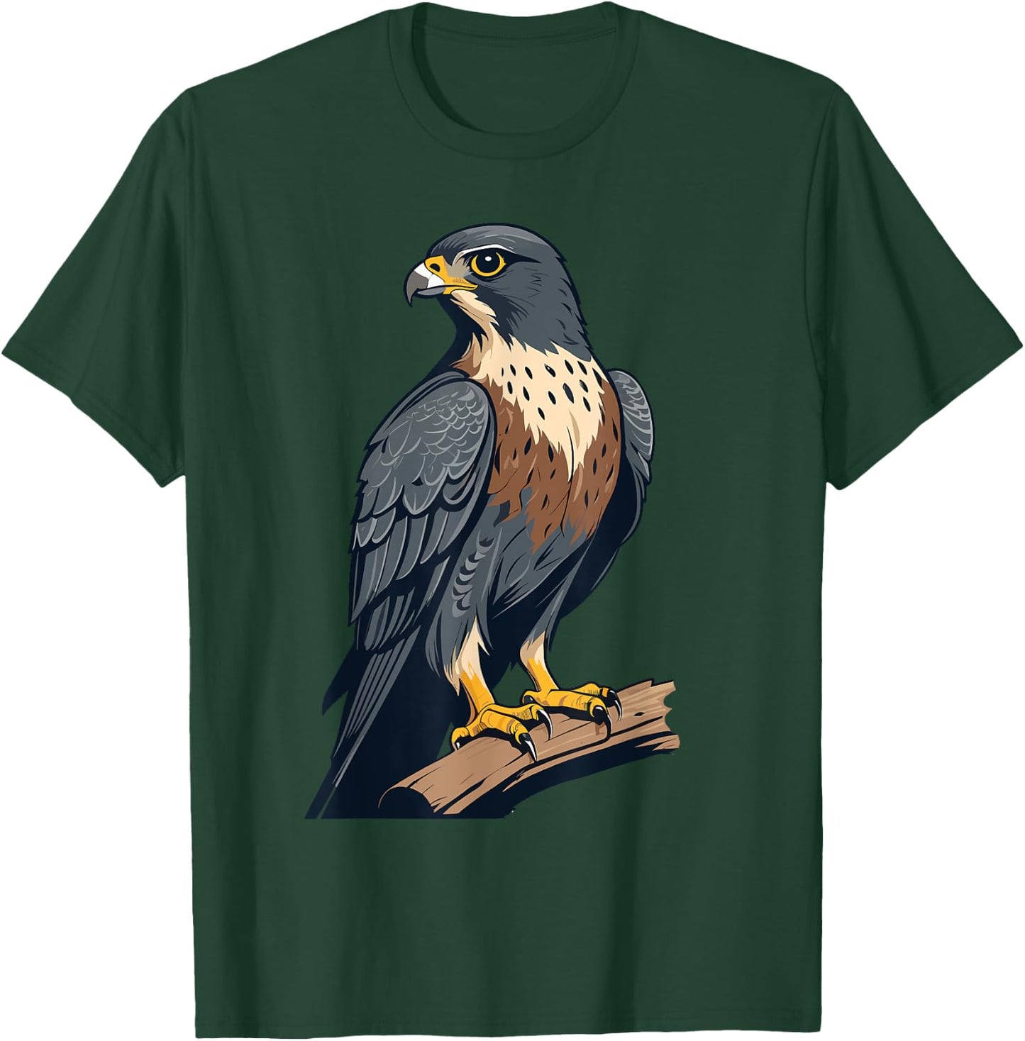 Ventage Peregrine Falcon Graphic: Cute Peregrine Falcon T-Shirt - T-Shirt | Forest