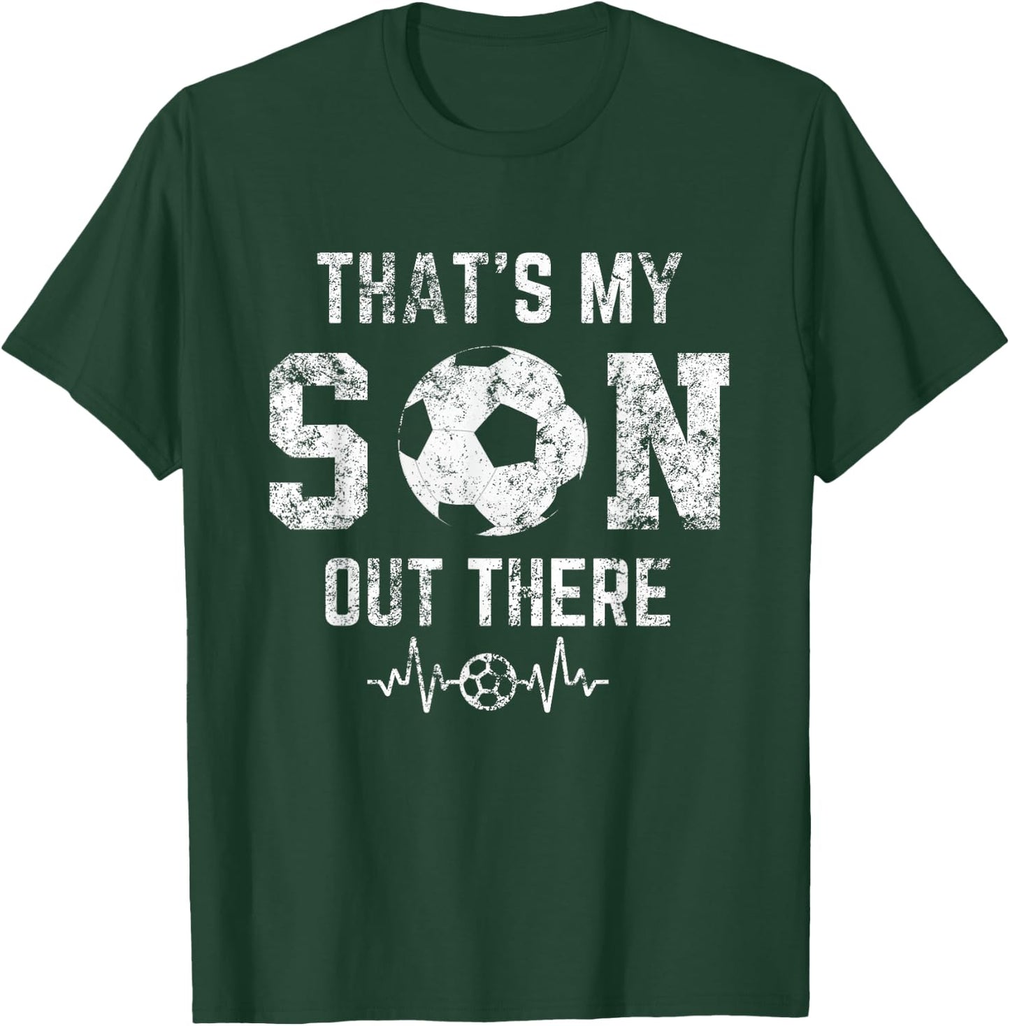 Soccer mom that's my son out there Soccer distressed T-Shirt - T-Shirt | Forest