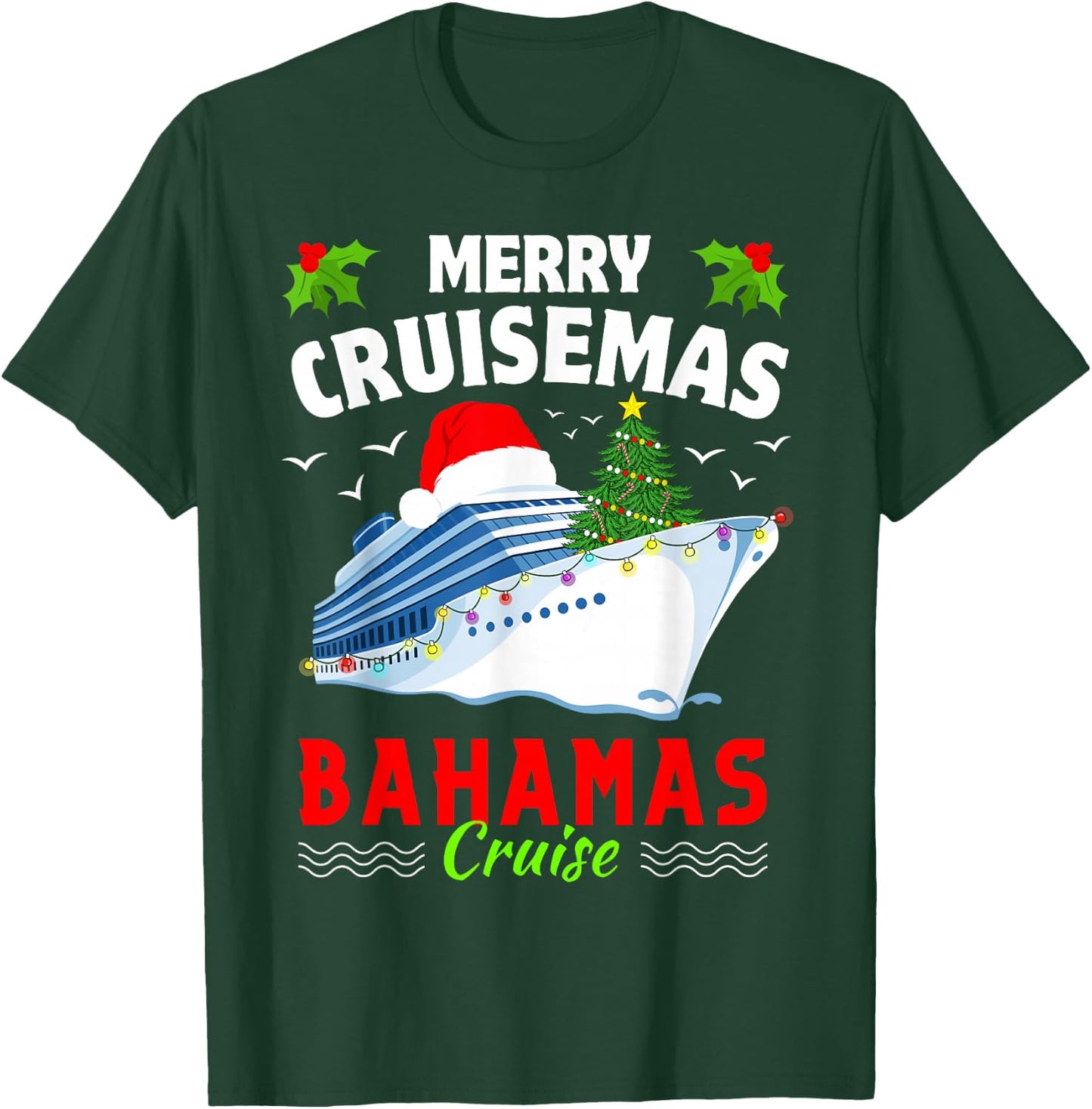 Family Christmas Cruise 2023 - Bahamas Cruise matching group T-Shirt - T-Shirt | Forest