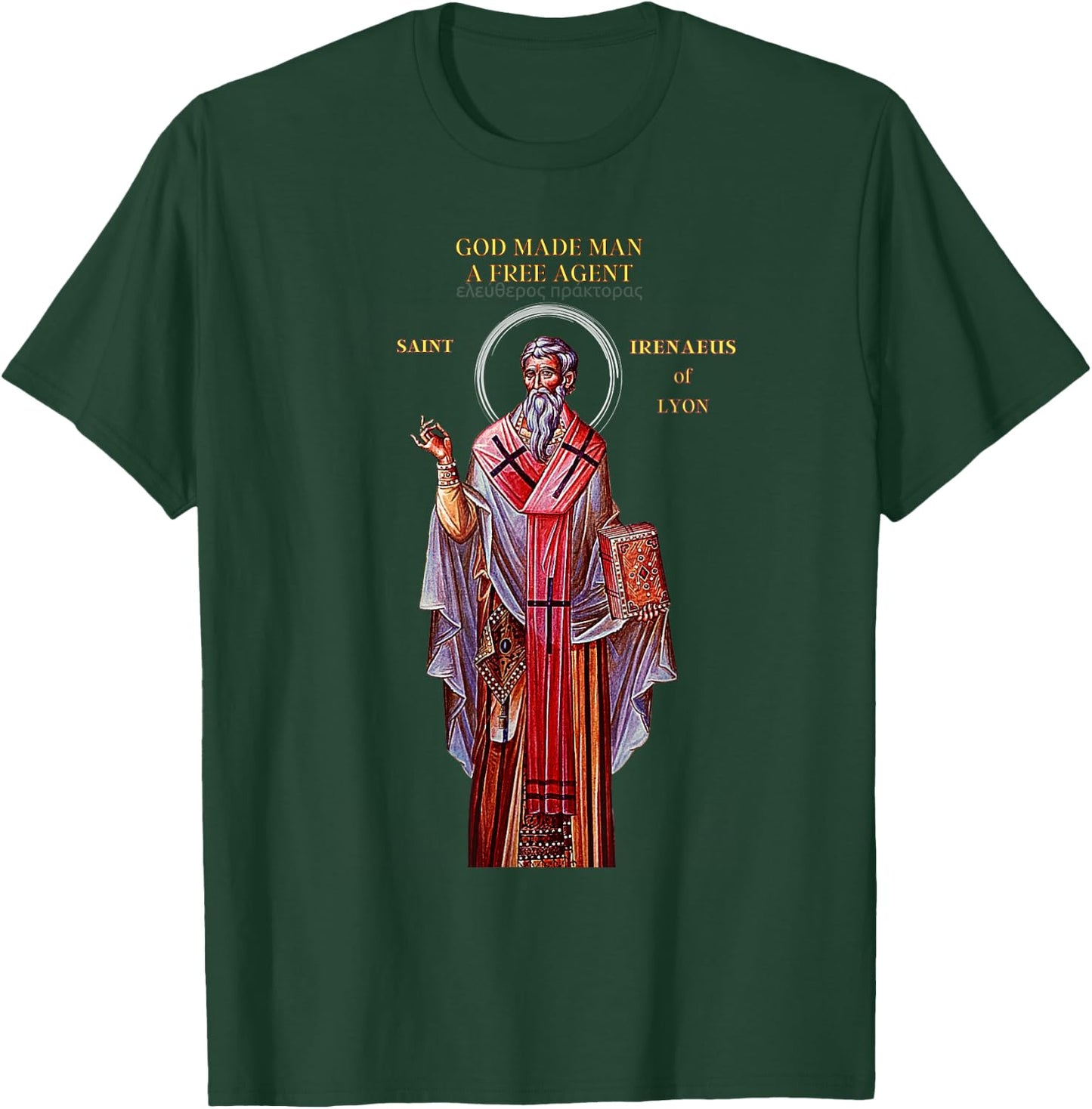St. Irenaeus T-Shirt - T-Shirt | Forest