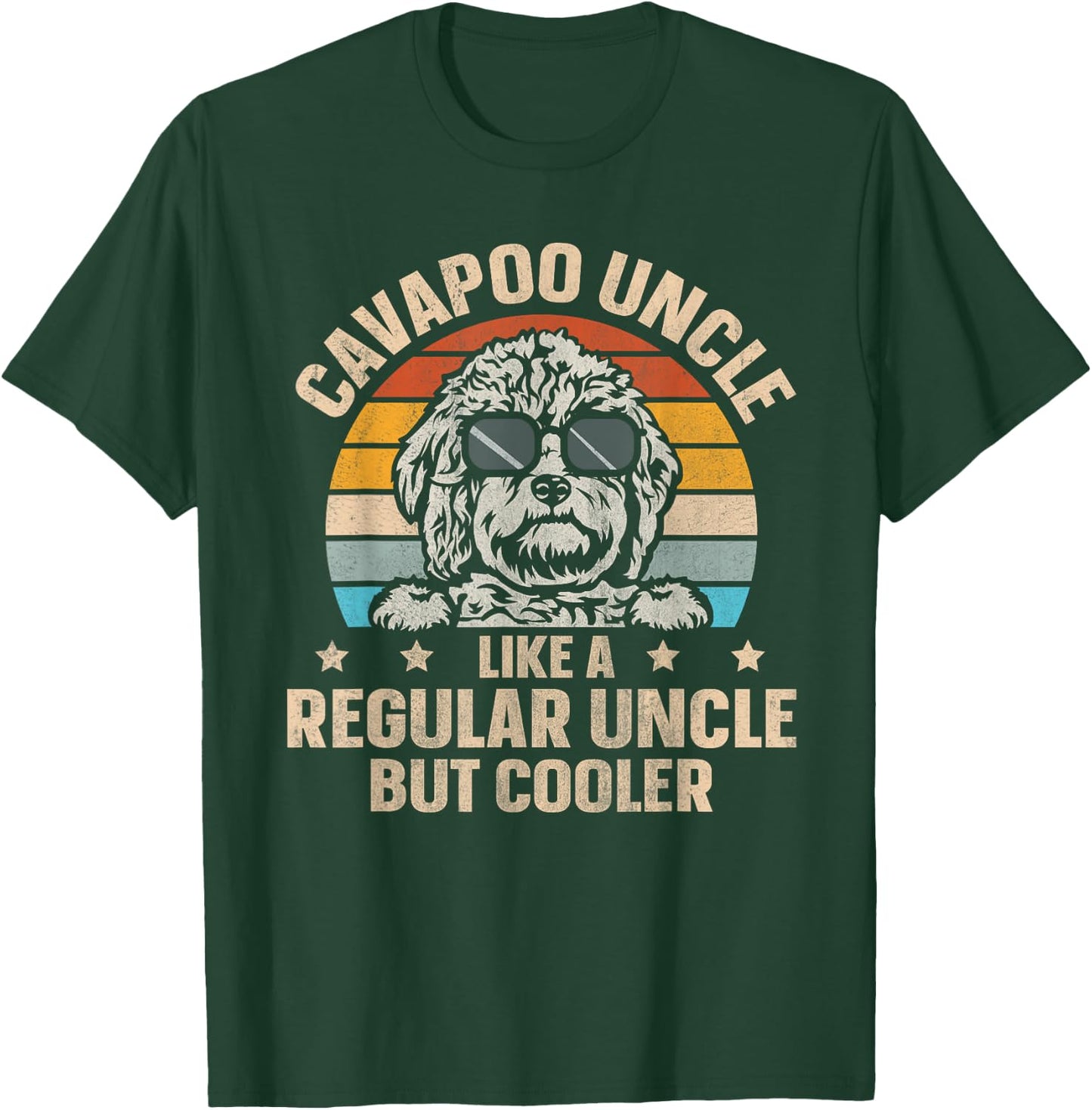 Dog Owner Cavapoo Quote for a Cavapoo Uncle Men T-Shirt - T-Shirt | Forest