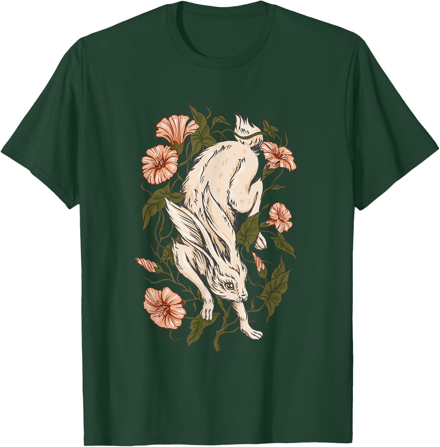 Rabbit Ivy Flowers Plants Rabbit T-Shirt - T-Shirt | Forest