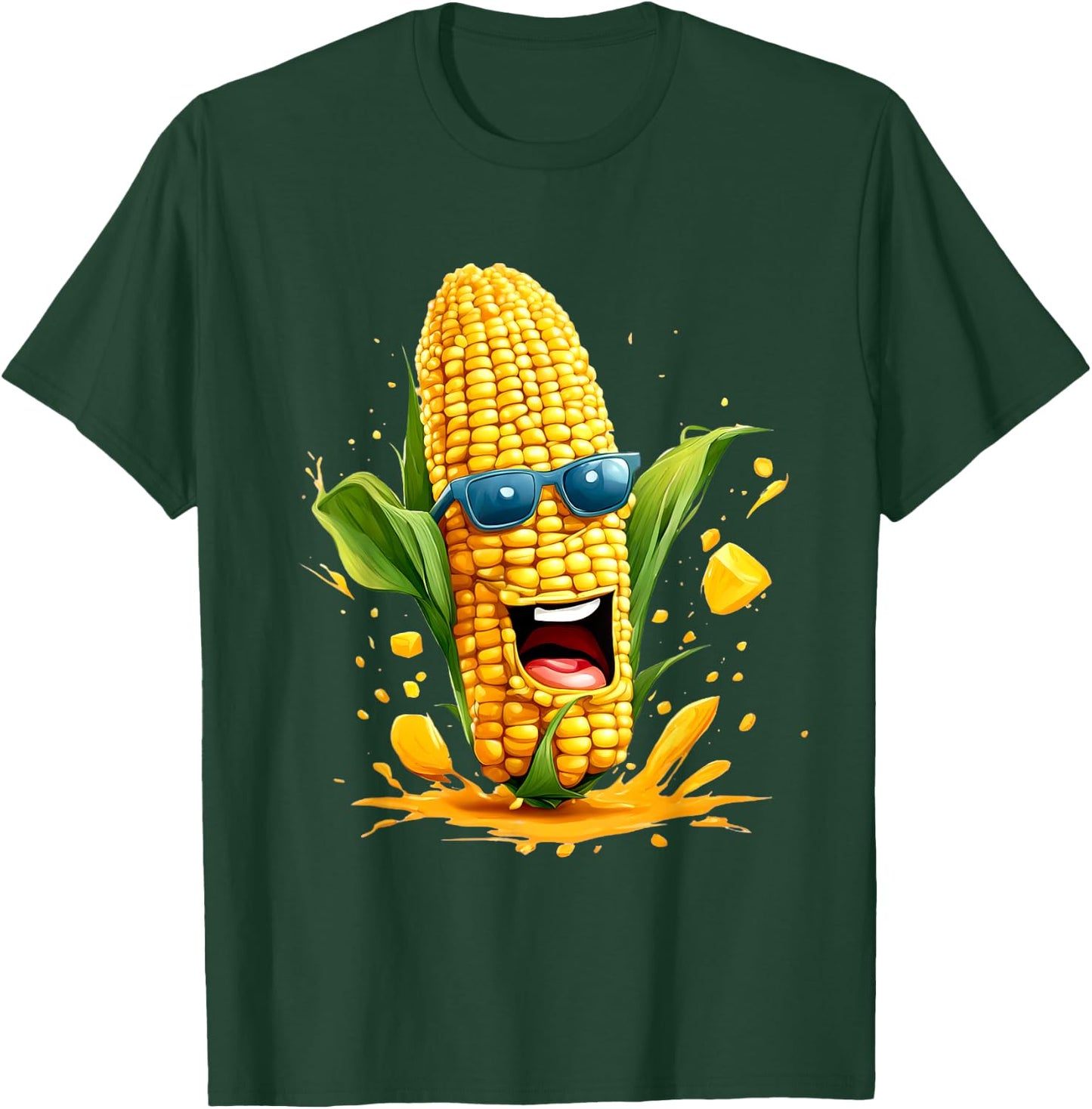Funny Corn Design For Sweet Corn Men Women Kids T-Shirt - T-Shirt | Forest