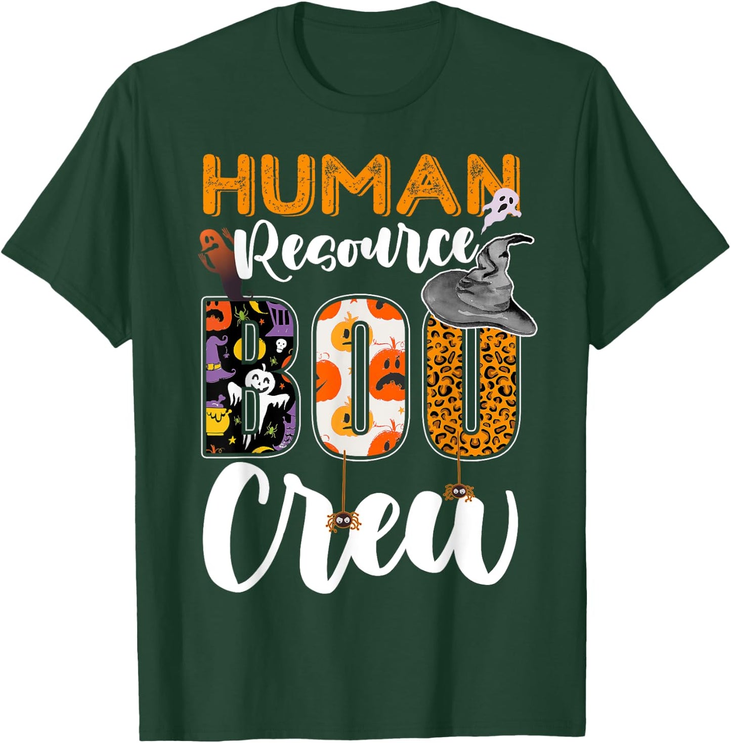 Human Resource Boo Crew Halloween Matching HR Manager T-Shirt - T-Shirt | Forest