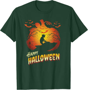 Jet Ski Rider Silhouette Happy Halloween Jet Skiing T-Shirt - T-Shirt | Forest