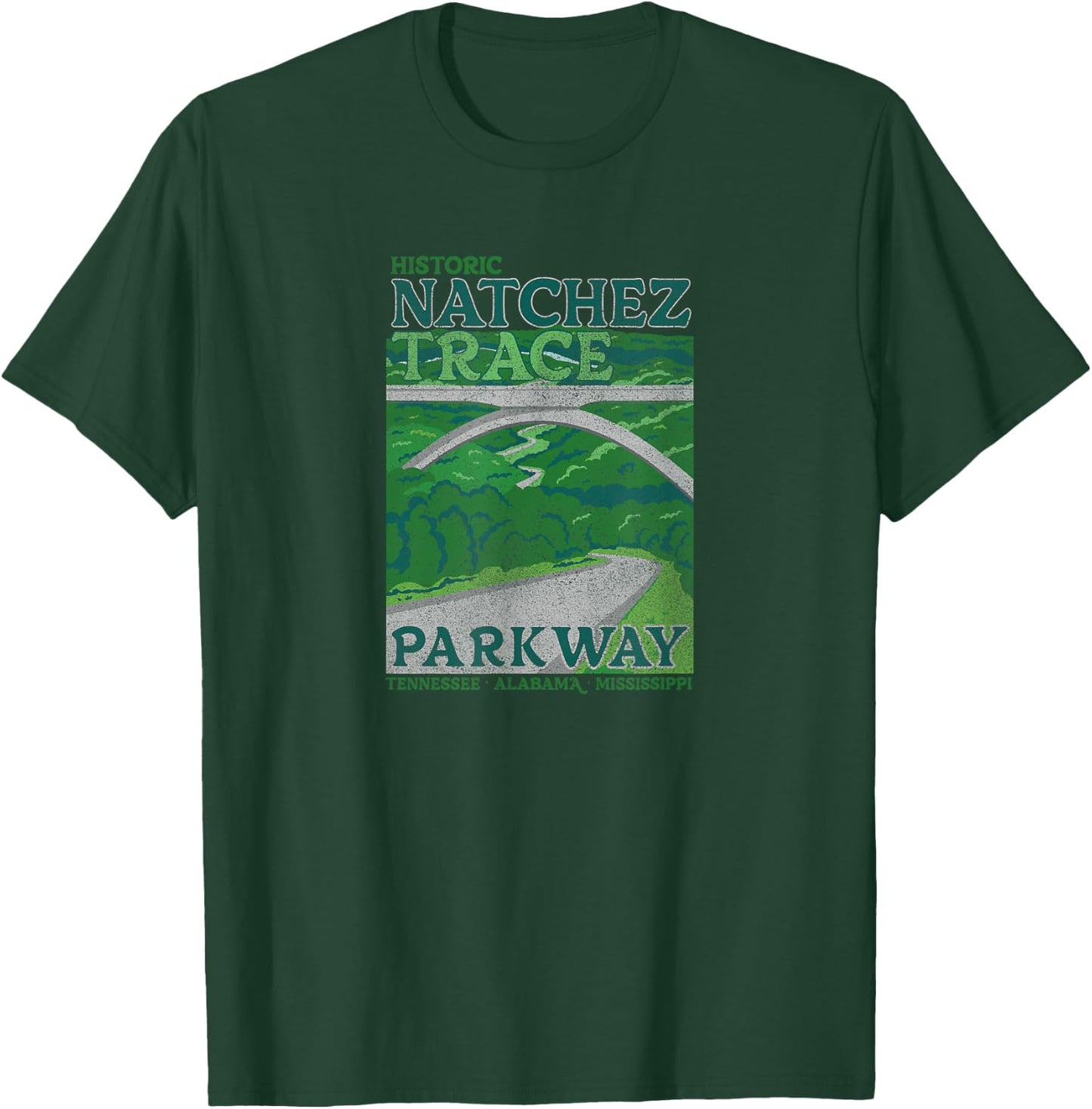Natchez Trace Parkway Vintage T-Shirt - T-Shirt | Forest