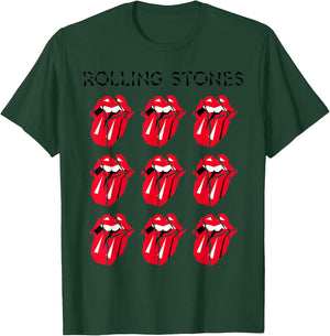 Official The Rolling Stones HD Multi Tongue T-Shirt - T-Shirt | Forest