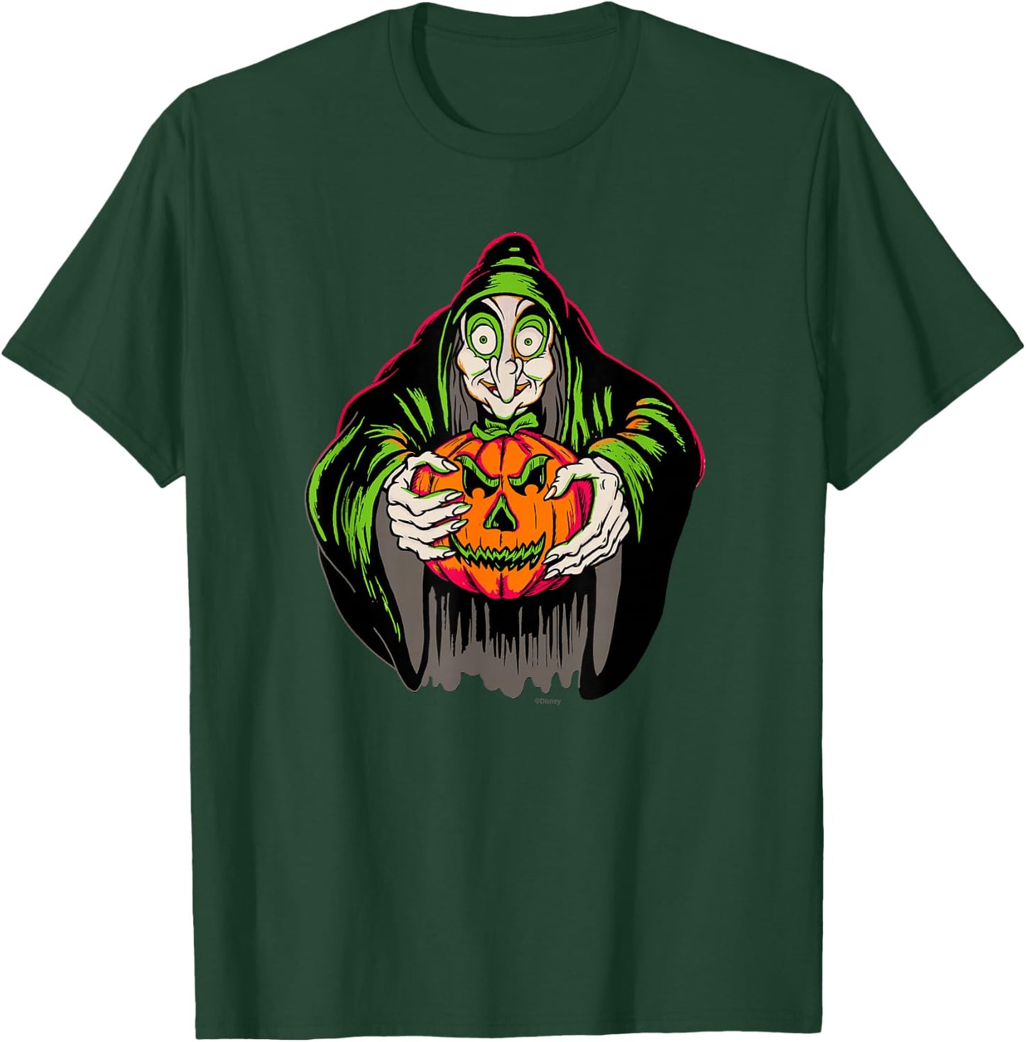 Disney 100 Villains Evil Queen Witch Snow White Halloween T-Shirt - T-Shirt | Forest