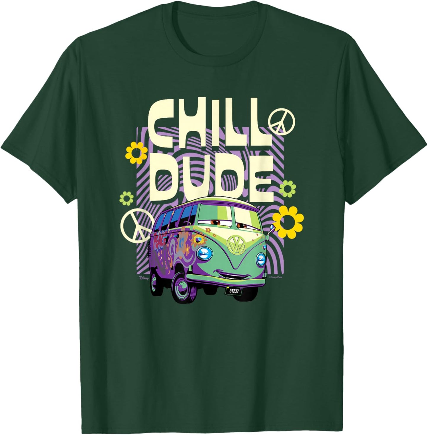 Cars - Filmore Chill Dude T-Shirt - T-Shirt | Forest