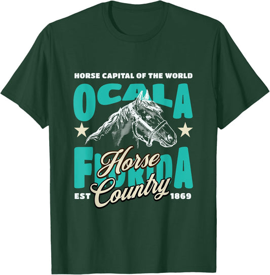 Ocala Florida Horse T-Shirt - T-Shirt | Forest
