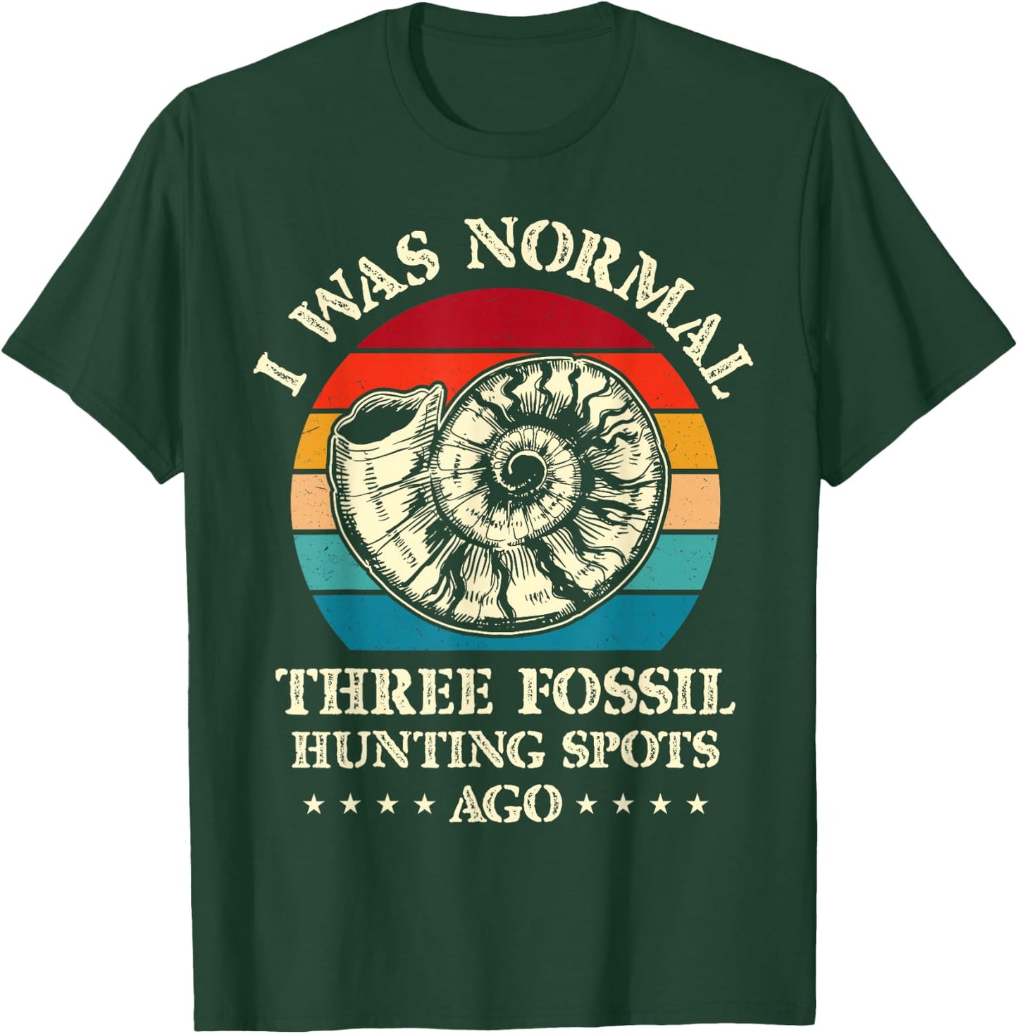 Fossiling Paleontologist Fossil Collector Fossil Hunting T-Shirt - T-Shirt | Forest