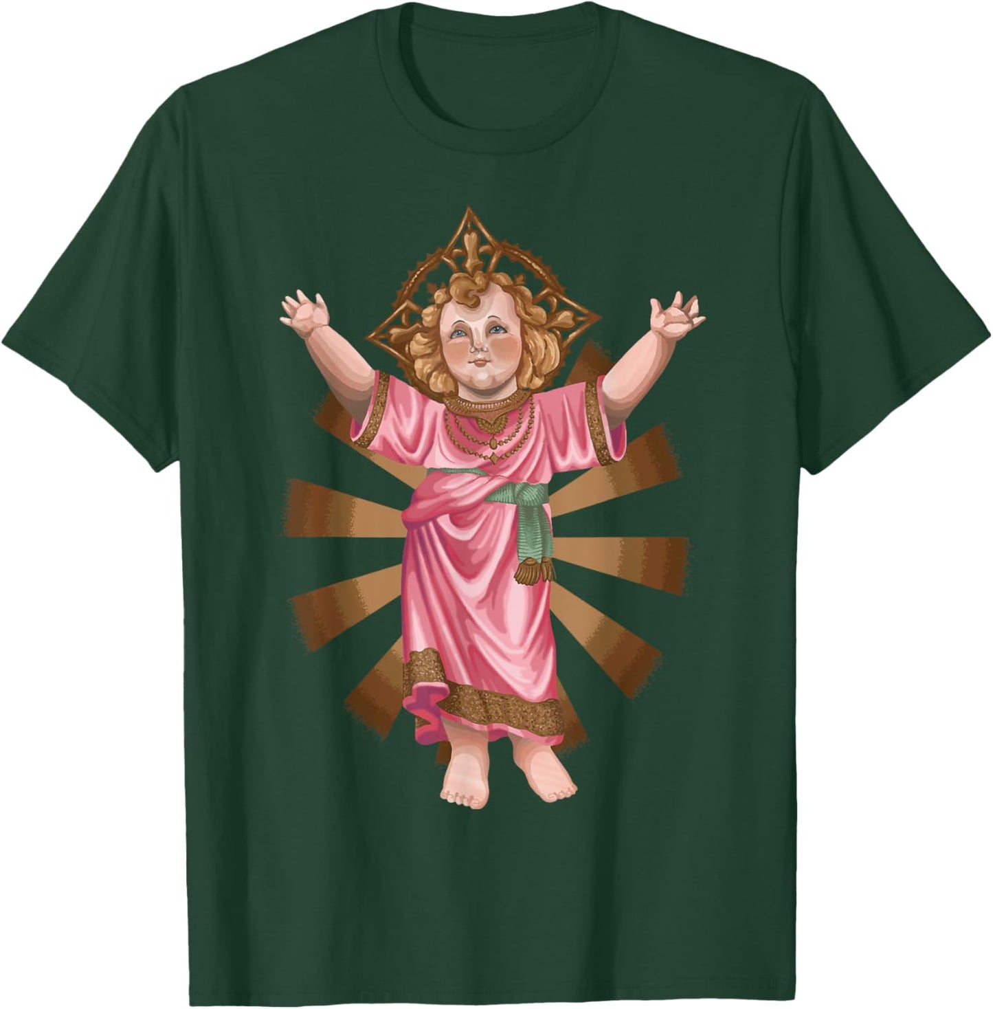 Divino Nino Jesus Catholic T-Shirt - T-Shirt | Forest