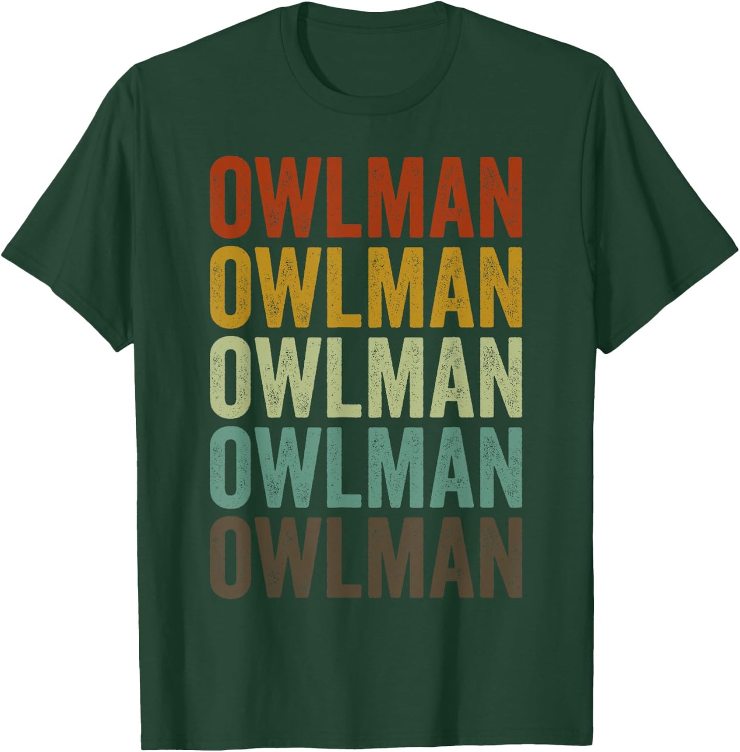 Owlman Retro T-Shirt - T-Shirt | Forest