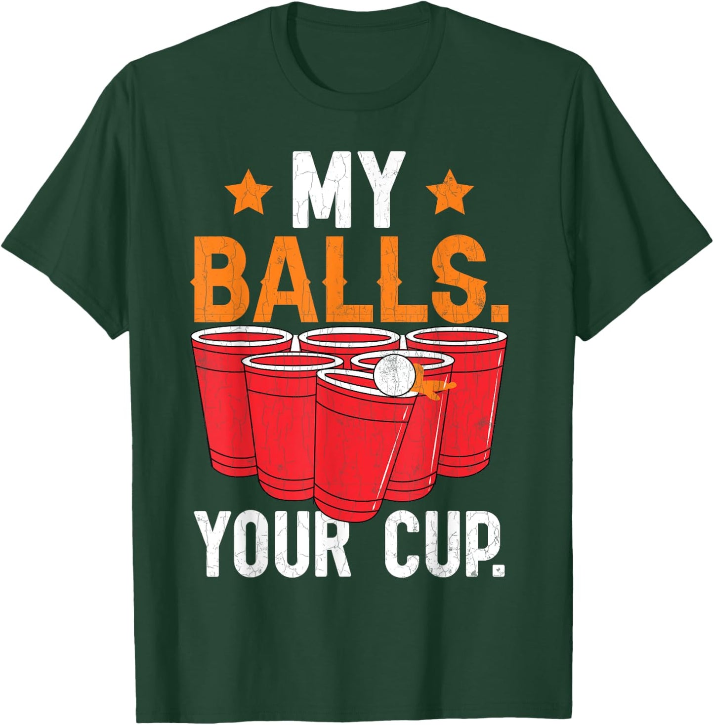 Adorable Beer Pong Funny Sports Lover Player Coach Graphic T-Shirt - T-Shirt | Forest