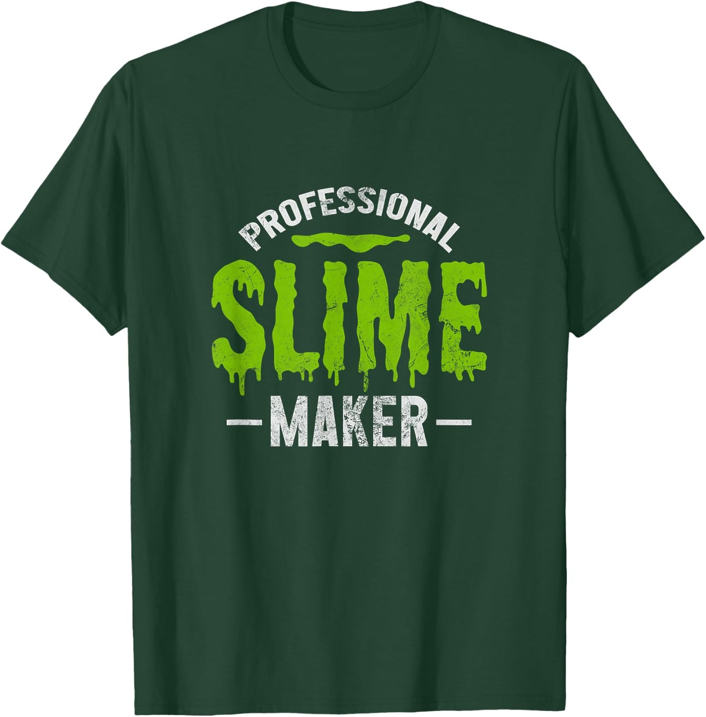 Professional Slime Maker Slime Making Distressed T-Shirt - T-Shirt | Forest