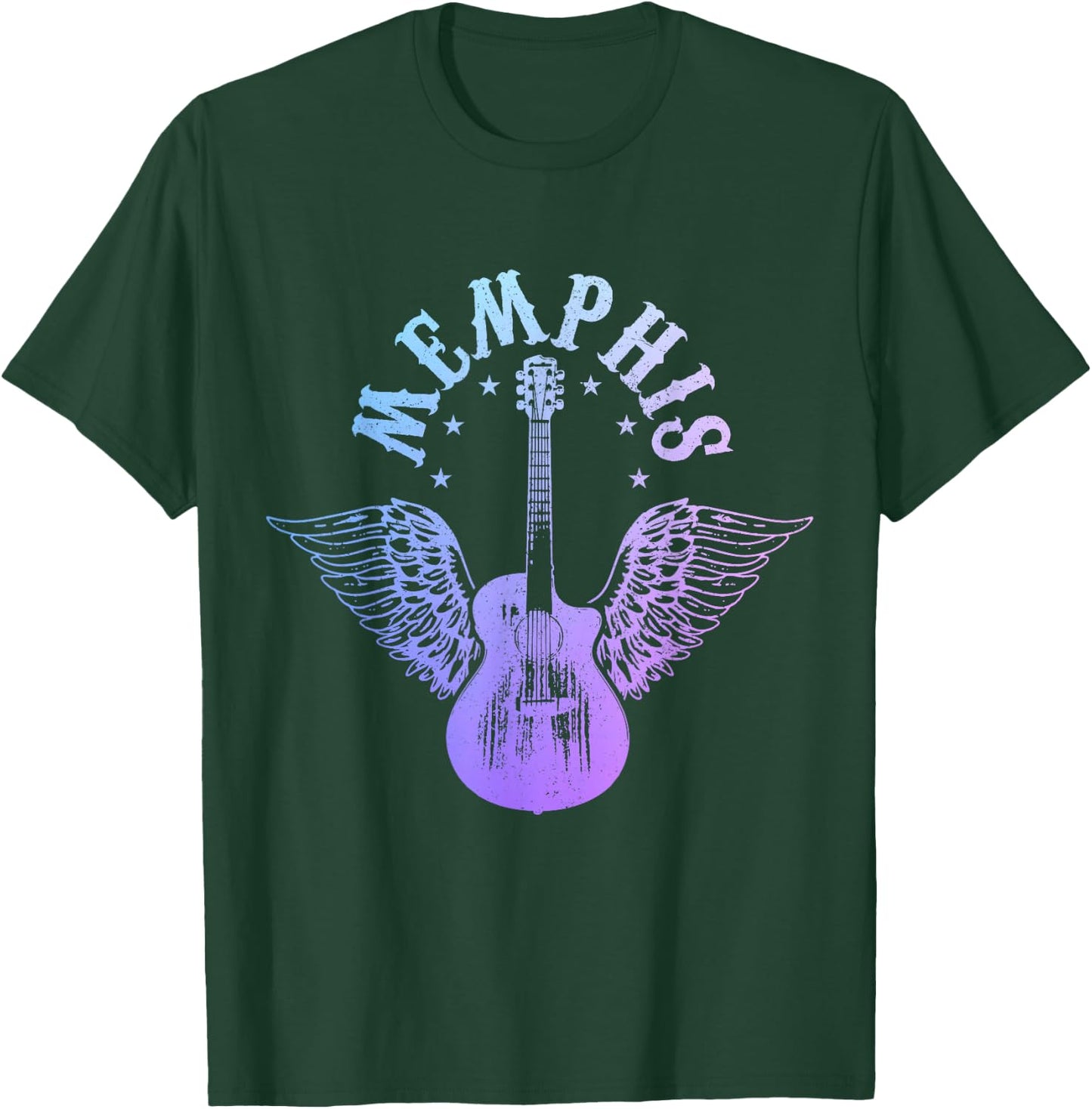Memphis Tennessee Blues Country Music Guitar Vintage T-Shirt - T-Shirt | Forest
