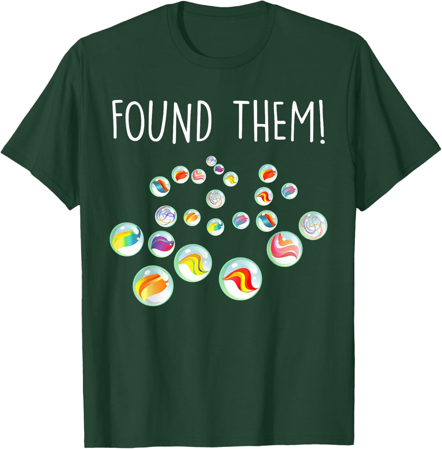 Found Them Marbles T-Shirt - T-Shirt | Forest