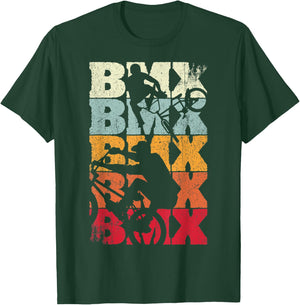 BMX freestyle vintage bike fans boys youth bike BMX T-Shirt - T-Shirt | Forest
