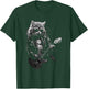 Rock & Roll Music Concert Festival Cat Rock Guitar T-Shirt - T-Shirt | Forest