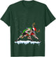 Christmas Wrestling Santa Hat Xmas Boys Men Sport T-Shirt - T-Shirt | Forest