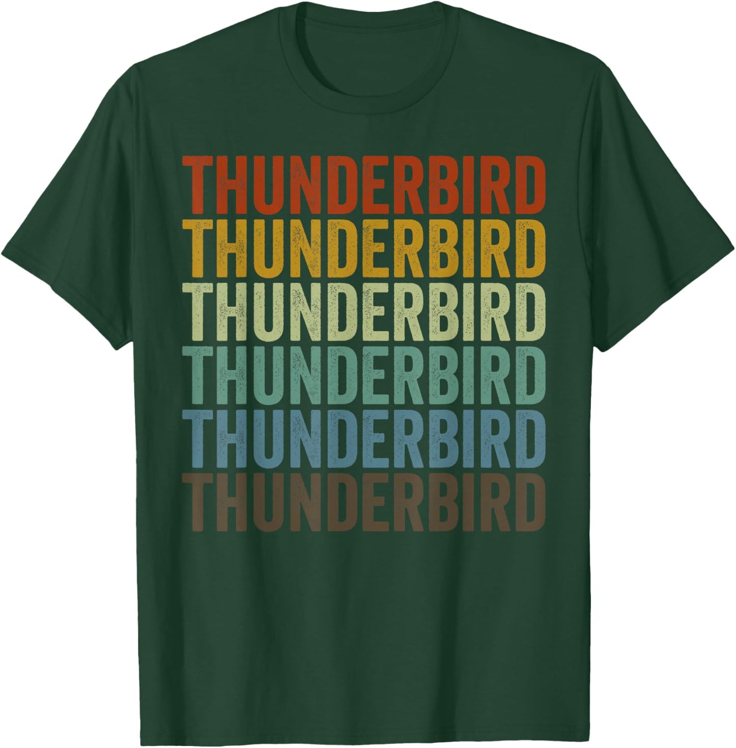 Thunderbird Retro T-Shirt - T-Shirt | Forest
