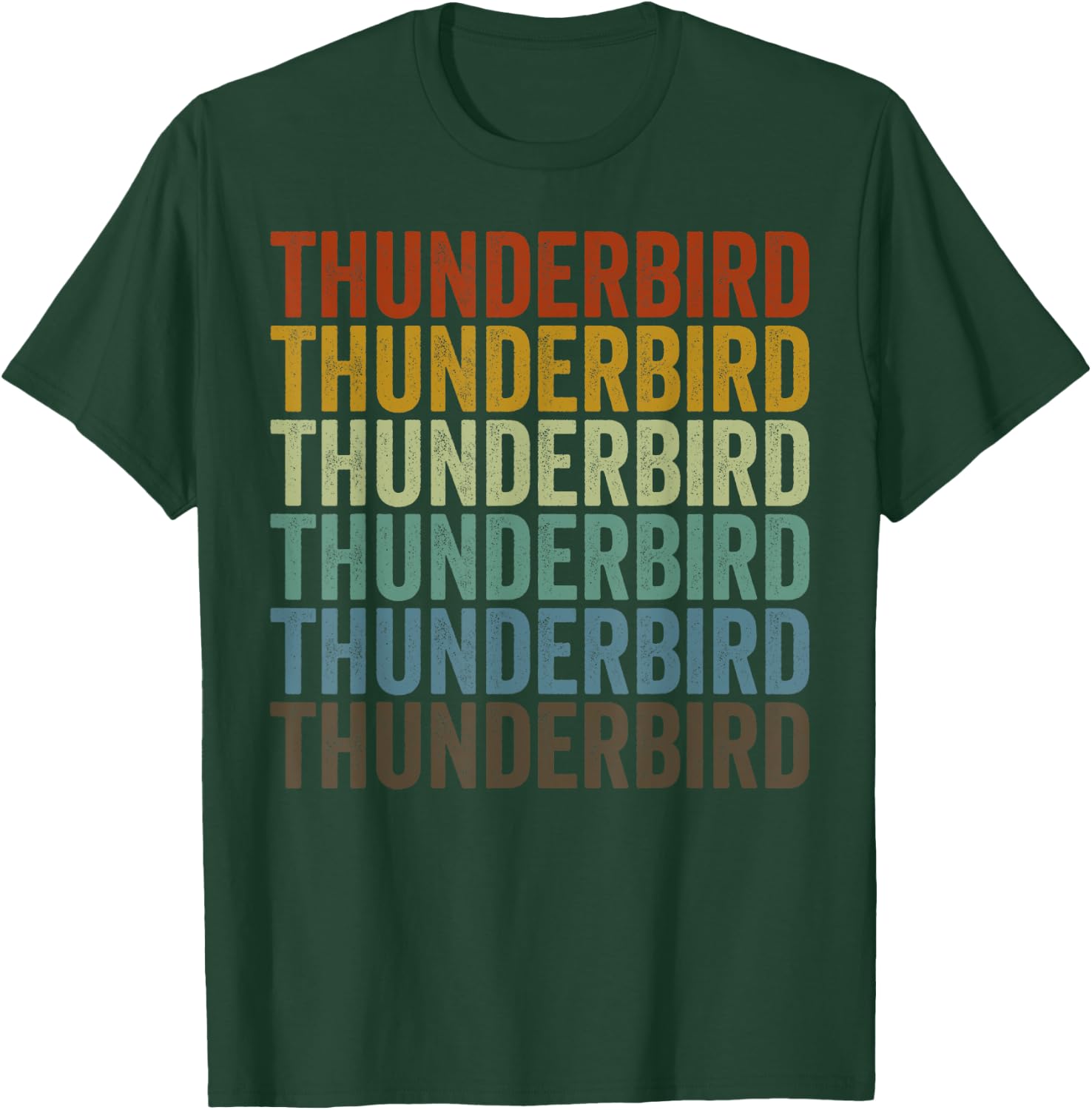 Thunderbird Retro T-Shirt - T-Shirt | Forest