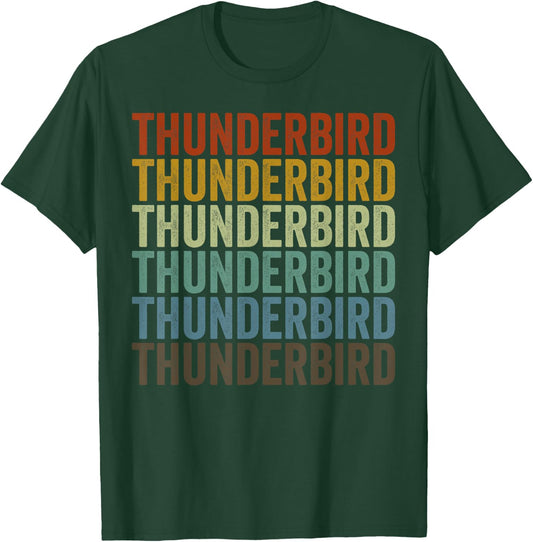 Thunderbird Retro T-Shirt - T-Shirt | Forest