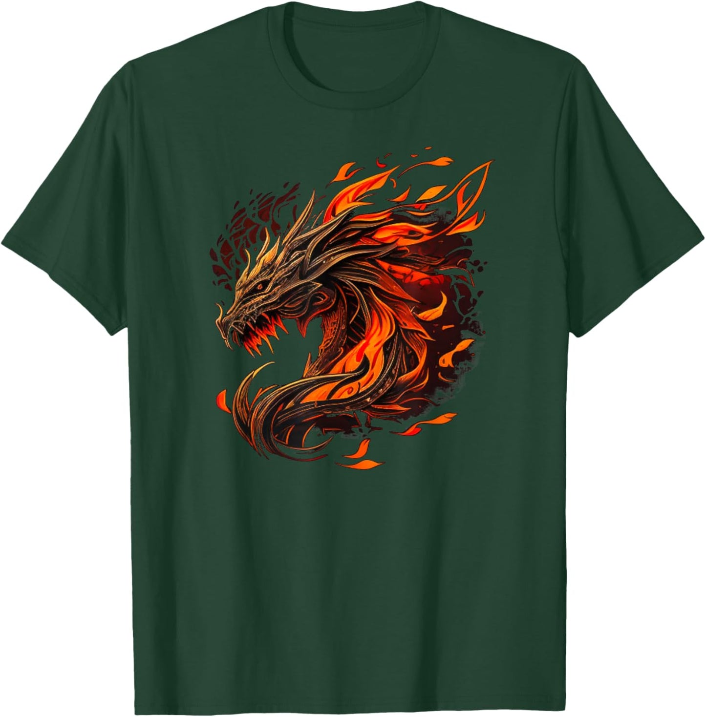 Cool Fire Dragons T-Shirt - T-Shirt | Forest