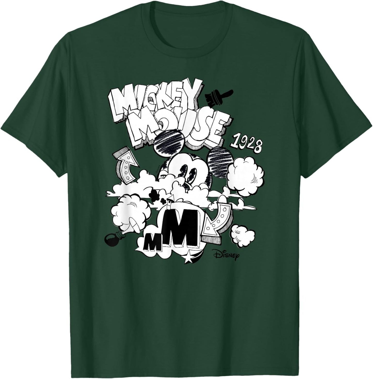 Mickey - Mickey Mouse Doodle T-Shirt - T-Shirt | Forest