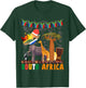 South Africa Ideas Kids With Elephant & South African Flag T-Shirt - T-Shirt | Forest