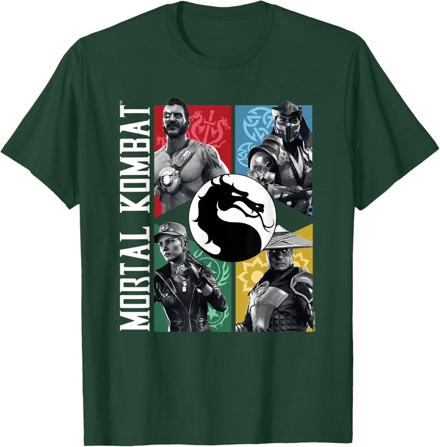 Mortal Kombat - Character Grid T-Shirt - T-Shirt | Forest