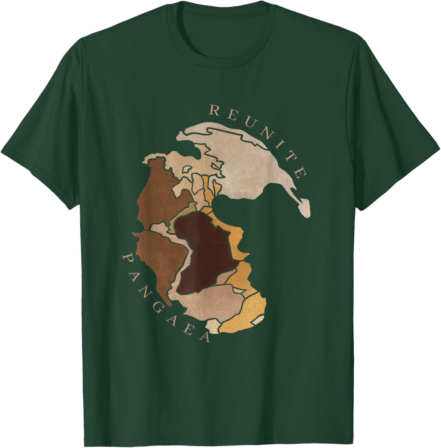 Reunite Pangaea : Human Skin Version T-Shirt - T-Shirt | Forest