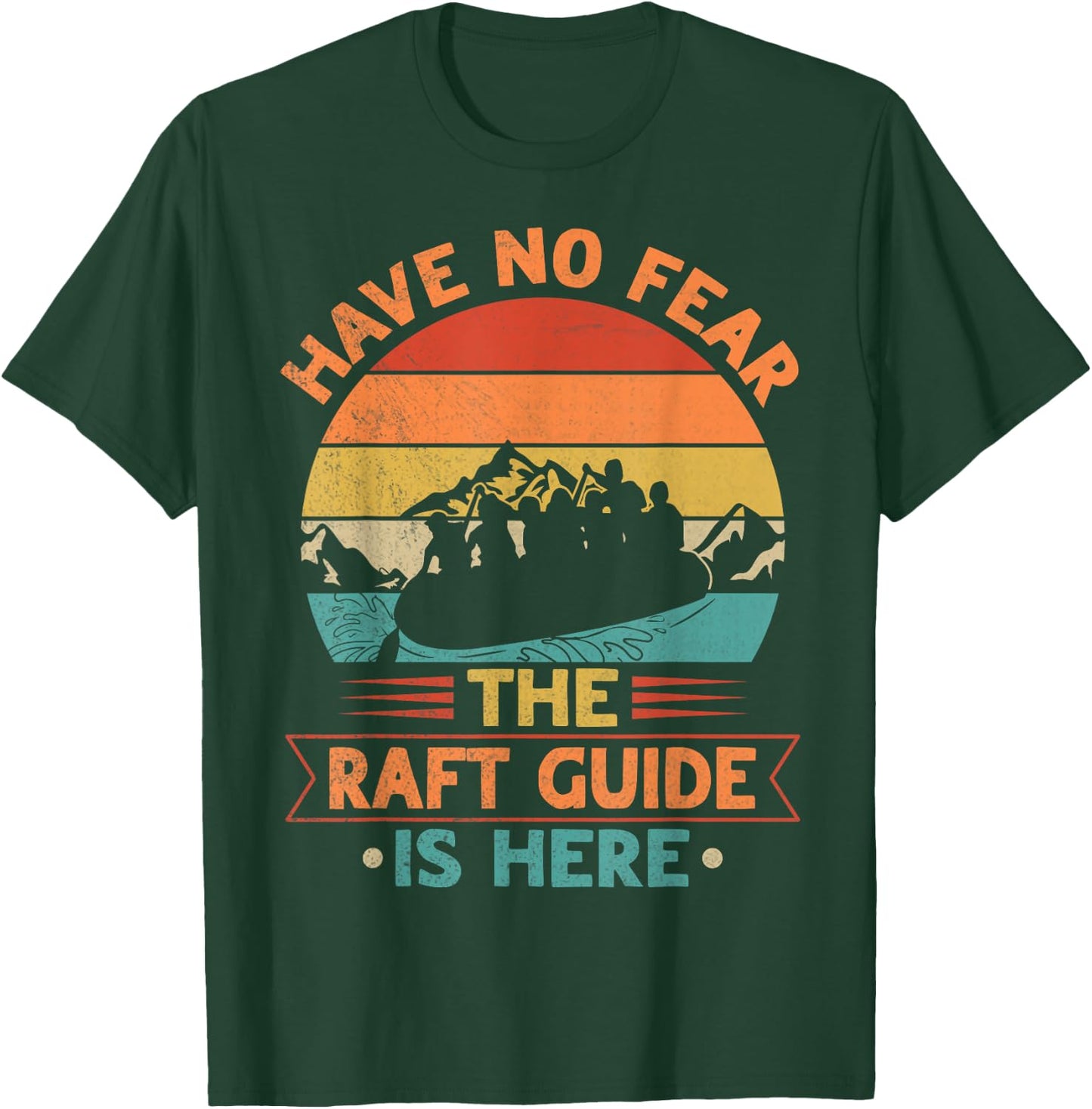 Whitewater Rafting Design for a Whitewater Raft Guide T-Shirt - T-Shirt | Forest