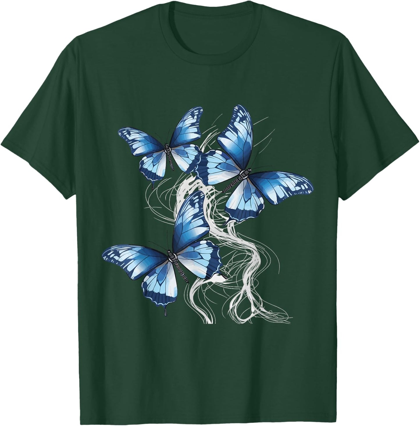 Cute blue Butterflies design butterflies and butterfly T-Shirt - T-Shirt | Forest