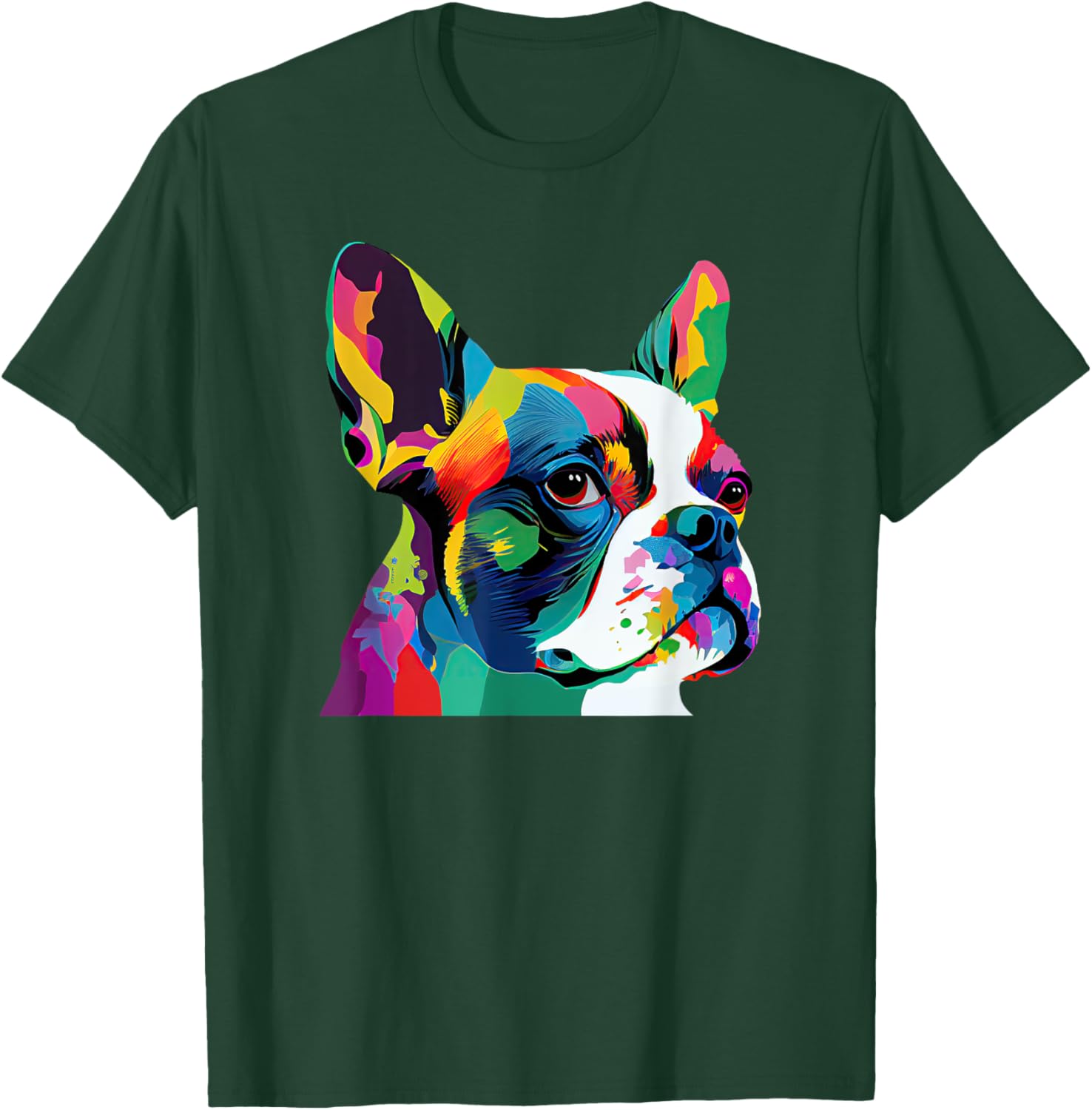 Boston Terrier Pop Art Design Boston Terrier Lovers T-Shirt - T-Shirt | Forest