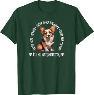 Funny Every Snack You Make Red Pembroke Tricolor Corgi Lover T-Shirt - T-Shirt | Forest