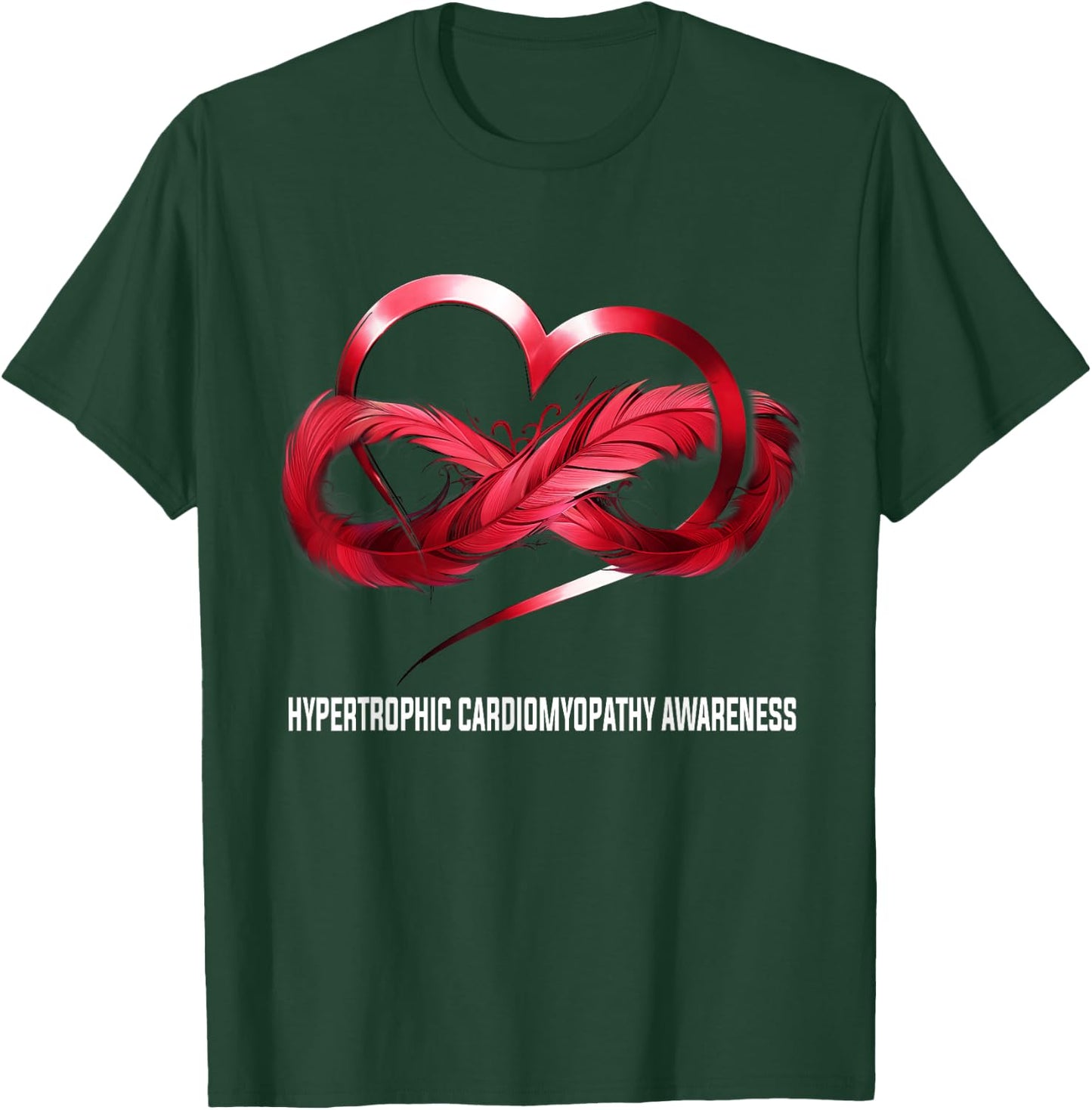 HCM Warrior Infinity Heart Hypertrophic Cardiomyopathy Awareness - Women's X-Small Black Short Sleeve T-Shirt - T-Shirt | Forest