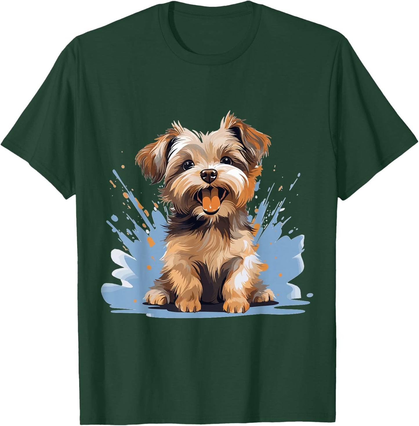 Morkie Dog Breed Pet Cute Graphic T-Shirt - T-Shirt | Forest