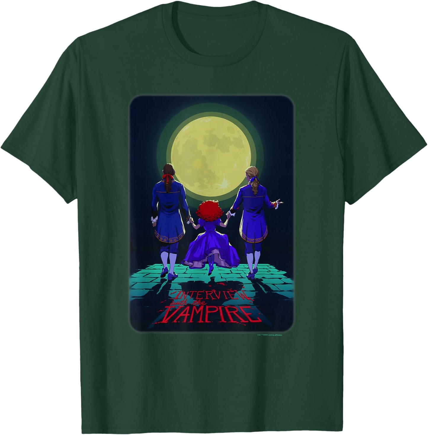 WB100 Interview with The Vampire Louis, Lestat, & Claudia T-Shirt - T-Shirt | Forest