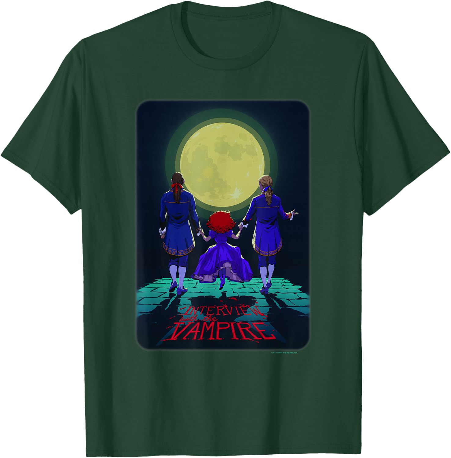 WB100 Interview with The Vampire Louis, Lestat, & Claudia T-Shirt - T-Shirt | Forest