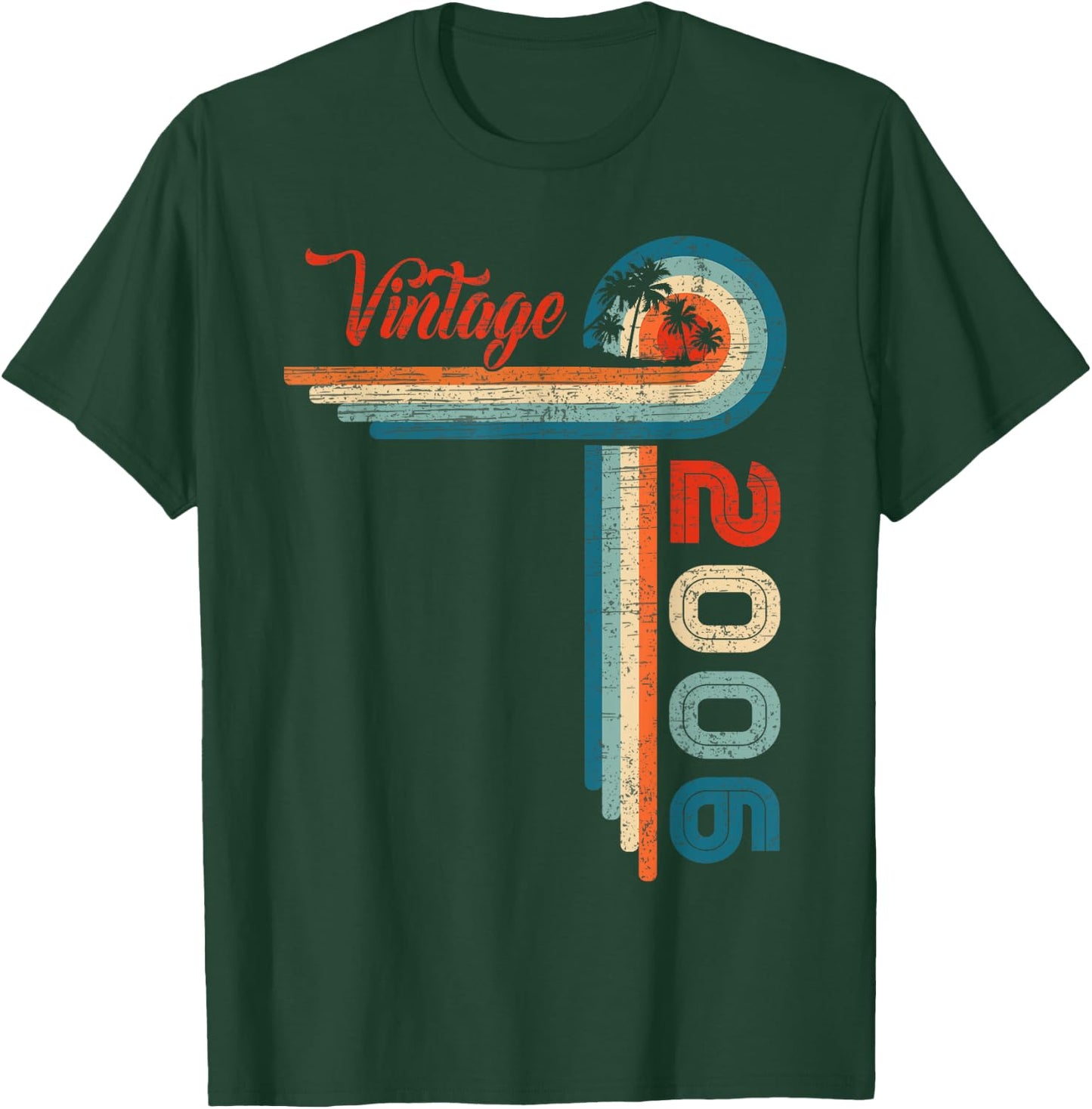 19 Year Old Retro 19 Birthday Gifts Vintage 2006 T-Shirt - T-Shirt | Forest