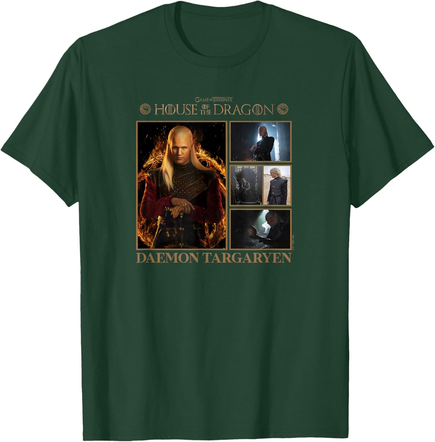 House of the Dragon Daemon Targaryen Photo Box Up Poster T-Shirt - T-Shirt | Forest